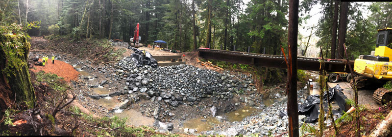 Del Norte State Park construction project photo