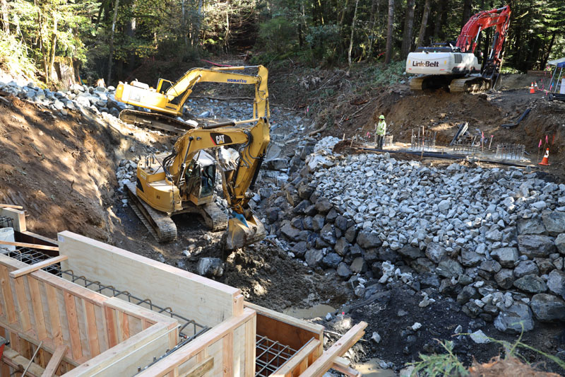 Del Norte State Park construction project photo