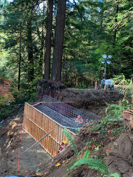 Del Norte State Park construction project photo
