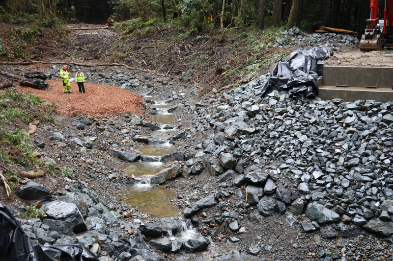 Del Norte State Park construction project photo
